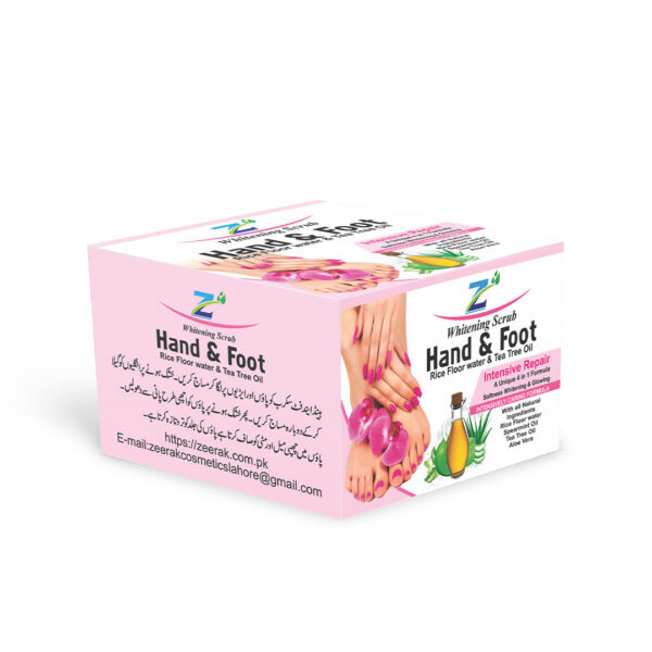 Whitening Scrub Hand & Foot Rice Floor water & Tea Tree Oil
