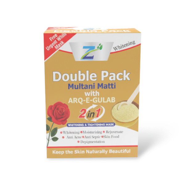 Zeerak 2-in-1 Double Pack: Multani Matti with Arq-e-Gulab (Rose Water)